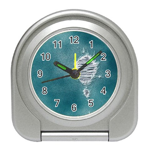 fa_texture08 Travel Alarm Clock from ArtsNow.com Front