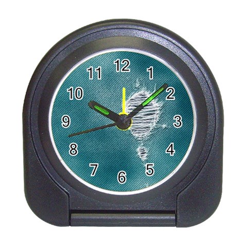 fa_texture08 Travel Alarm Clock from ArtsNow.com Front