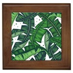 Banana Leaf Framed Tile