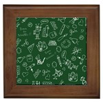 back to school doodles Framed Tile