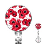 love poppies Stainless Steel Nurses Watch