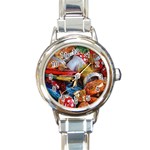 Candies Round Italian Charm Watch