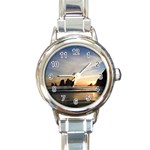 RIALTOBEACHNEARFORKS Round Italian Charm Watch