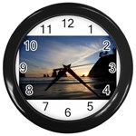 RIALTOBEACHNEARFORKS Wall Clock (Black)