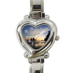 RIALTOBEACHNEARFORKS Heart Italian Charm Watch