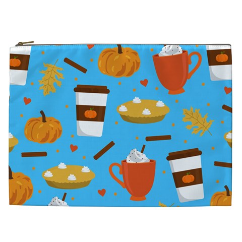 Pumpkin Spice Love Cosmetic Bag (XXL) from ArtsNow.com Front