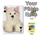 White Terrier Playing Cards 54 Designs