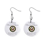 President Obama Inauguration Day 1  Button Earrings