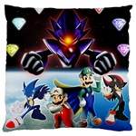 super_mario_bros_z_promo_by_alvin_earthworm Large Flano Cushion Case (Two Sides)