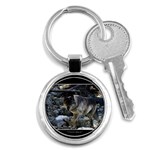 Vision Quest Grey Wolf Key Chain (Round)