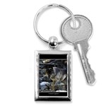 Vision Quest Grey Wolf Key Chain (Rectangle)