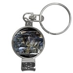 Vision Quest Grey Wolf Nail Clippers Key Chain