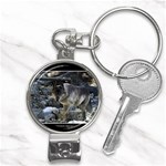 Vision Quest Grey Wolf Nail Clippers Key Chain