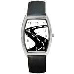 Background Road 8 Barrel Style Metal Watch