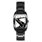 Background Road 8 Stainless Steel Barrel Watch