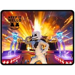 Emote Dancer Marsh Walk Marshmello Fleece Blanket Fleece Blanket (Large)