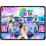 Emote Dancer Marsh Walk Marshmello Fleece Blanket Fleece Blanket (Large)