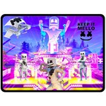 Emote Dancer Marsh Walk Marshmello Fleece Blanket Fleece Blanket (Large)