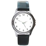 Fight The Power Occupy Wall Street Peace Fist Groovy Peace Symbol Sign Cnd Logo Retro 2 Opaque 1979p Round Metal Watch