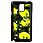 black lemons Samsung Galaxy Note 4 Case (Black)