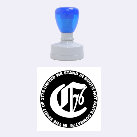 Combat76 Medium Rubber Stamp (Round) from ArtsNow.com 1.5 x1.5  Stamp