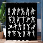 Emote Dancers Floss Shower Curtain Shower Curtain 60  x 72  (Medium)