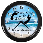 Religious Walking With Jesus 10  Wall Clock Wall Clock (Black)