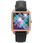Design Art (design 26) Rose Gold Leather Watch 