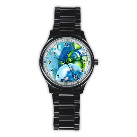 Design Art (design 25) Stainless Steel Round Watch from ArtsNow.com Front