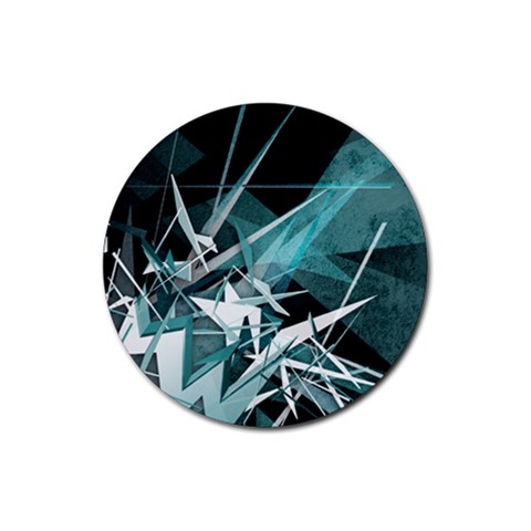 Design Art (design 23) Rubber Coaster (Round) from ArtsNow.com Front