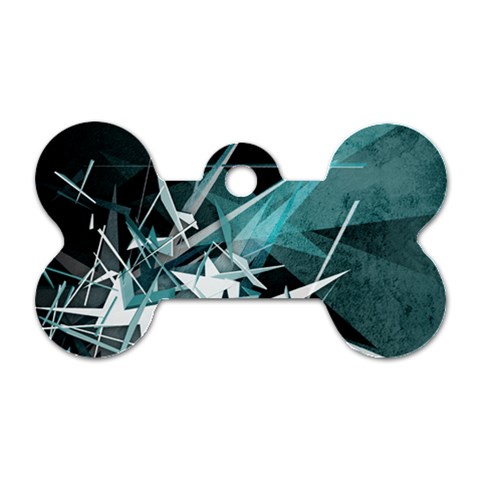 Design Art (design 23) Dog Tag Bone (One Side) from ArtsNow.com Front