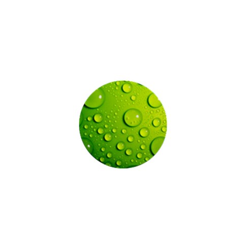 Green Water Drops 1  Mini Magnet from ArtsNow.com Front