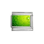 Green Water Drops Italian Charm (9mm)