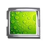 Green Water Drops Mega Link Italian Charm (18mm)