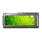 Green Water Drops Superlink Italian Charm (9mm)