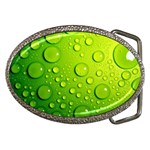 Green Water Drops Belt Buckle