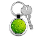 Green Water Drops Key Chain (Round)
