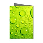 Green Water Drops Mini Greeting Cards (Pkg of 8)