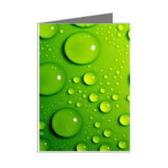 Green Water Drops Mini Greeting Cards (Pkg of 8) from ArtsNow.com Right
