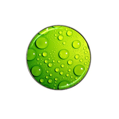 Green Water Drops Hat Clip Ball Marker (4 pack) from ArtsNow.com Front