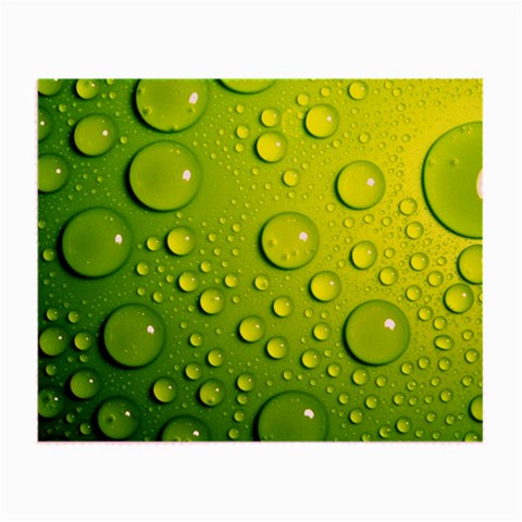 Green Water Drops Small Glasses Cloth from ArtsNow.com Front