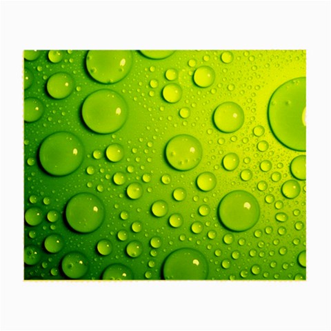 Green Water Drops Small Glasses Cloth from ArtsNow.com Front