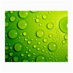 Green Water Drops Small Glasses Cloth