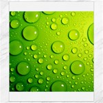 Green Water Drops Canvas 8  x 10 