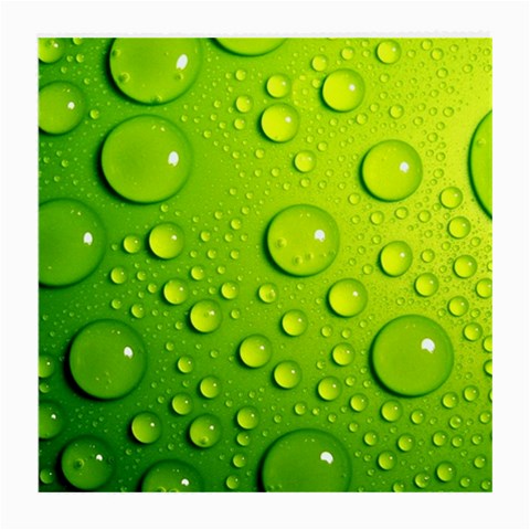 Green Water Drops Medium Glasses Cloth from ArtsNow.com Front