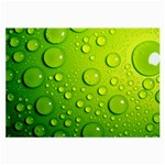Green Water Drops Large Glasses Cloth (2 Sides)