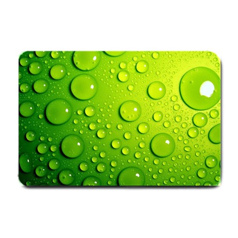 Green Water Drops Small Doormat from ArtsNow.com 24 x16  Door Mat