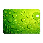 Green Water Drops Small Doormat