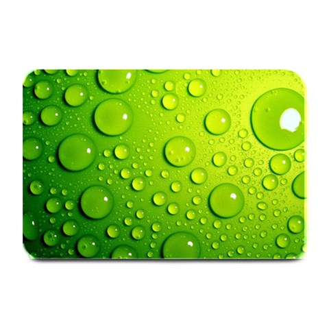 Green Water Drops Plate Mat from ArtsNow.com 18 x12  Plate Mat