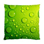 Green Water Drops Standard Cushion Case (One Side)